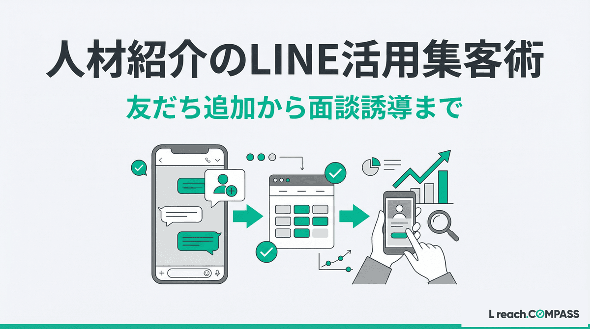 人材紹介のLINE活用集客術｜友だち追加から面談誘導5ステップ