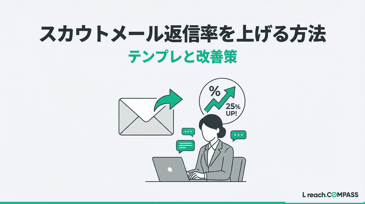 人材紹介のスカウトメール返信率を上げる5つの方法【テンプレ付】