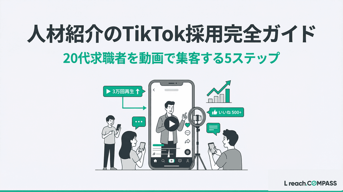 人材紹介のTikTok採用・集客｜20代求職者を動画で集客