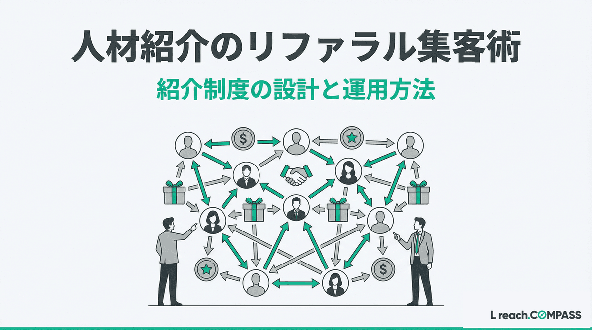 人材紹介のリファラル集客｜紹介制度の設計と低コスト運用