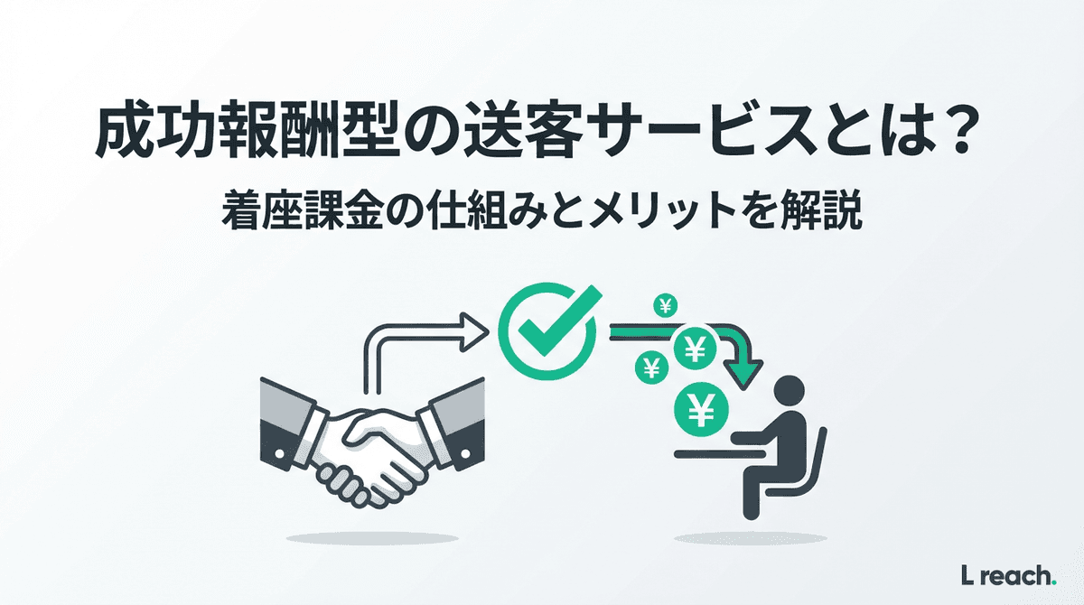 成功報酬型送客サービスの4課金タイプ比較|着座/送客/成約/月額【2026】