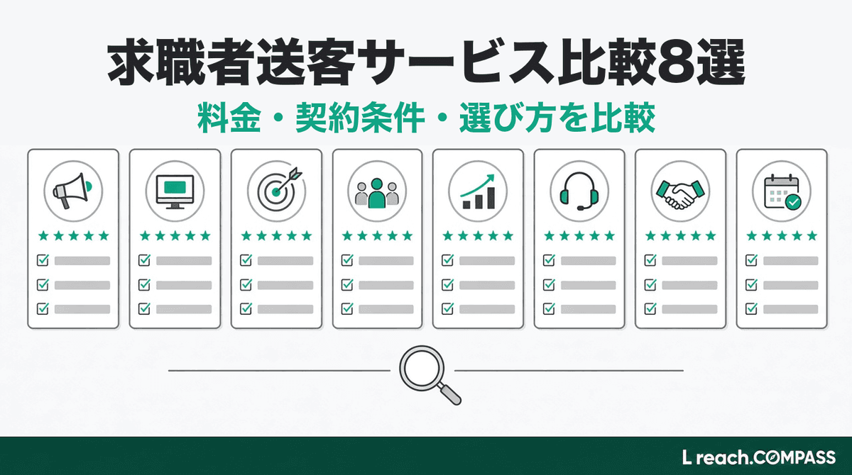 求職者送客サービス比較8選【2026年9月更新】料金・実績・選び方