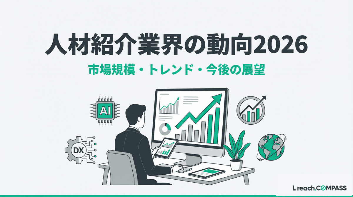 人材紹介業界の動向2026|市場4,490億円・5大トレンド完全解説