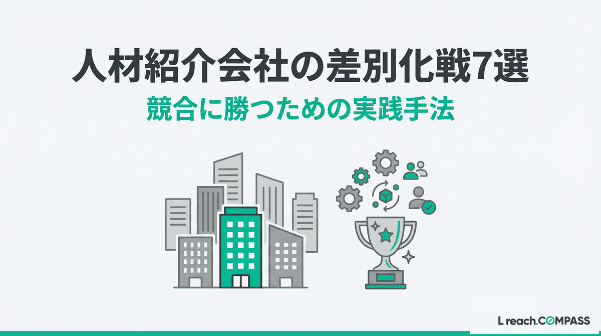 人材紹介の差別化戦略7選|競合に勝つための実践手法【2026年】