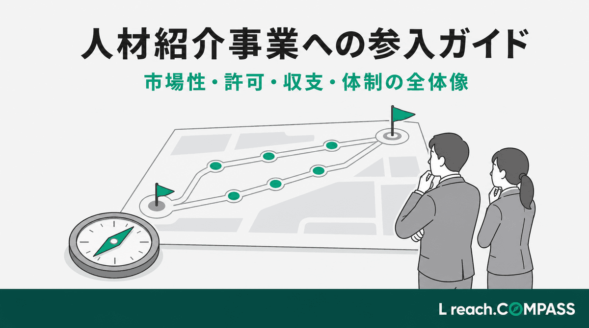 人材紹介事業への参入ガイド2026|市場性・許可・収支・体制の全体像