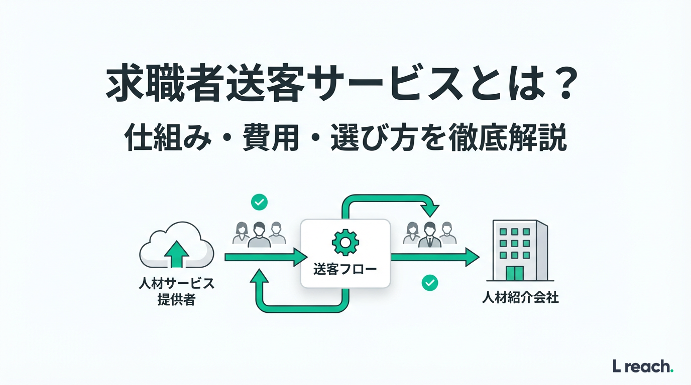 求職者送客サービスとは|仕組み・料金・選び方完全ガイド2026 | L reach COMPASS